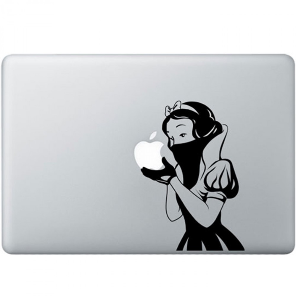 Bandit Snow White MacBook Decal Black Decals. 