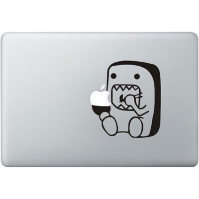 Domo Muching MacBook Decal Black Decals