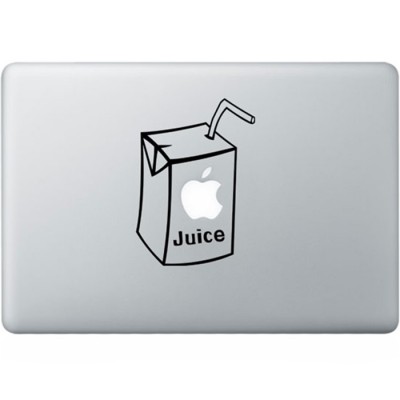 Apple Juice MacBook Decal Black Decals