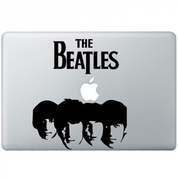 The Beatles (2) MacBook Decal Black Decals