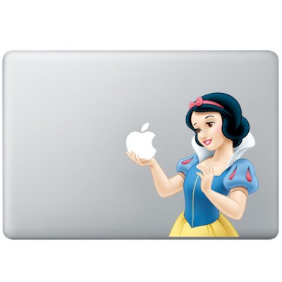 Snow White Animated Colour MacBook Decal