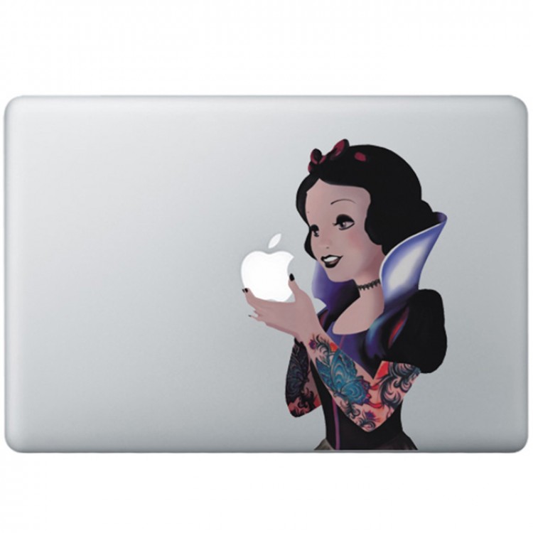 Snow White Gothic Colour MacBook Decal Full Colour Decals