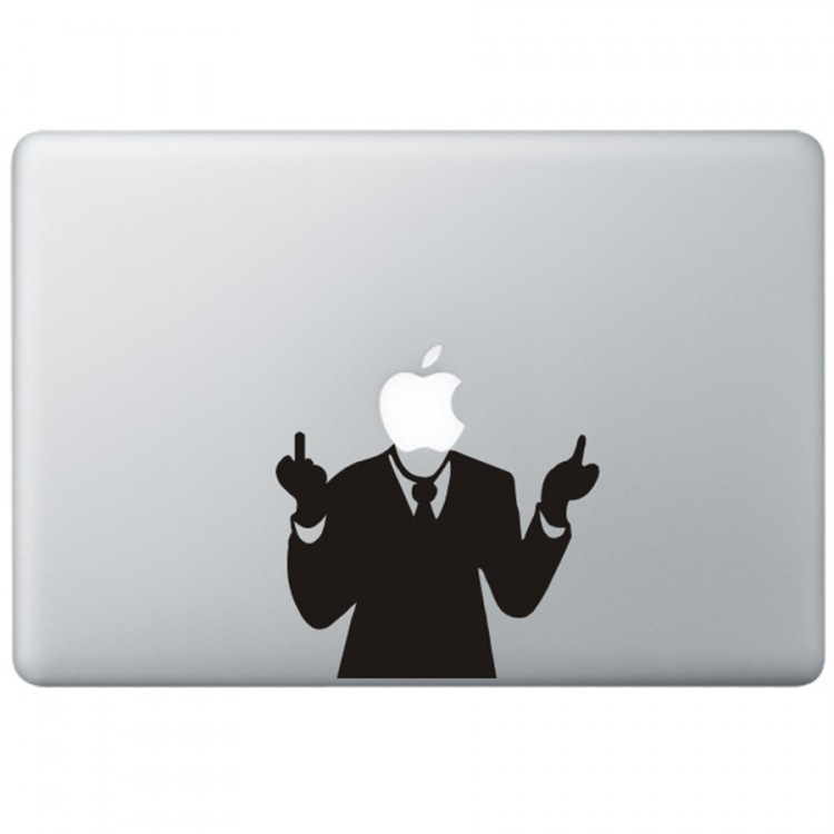 Mr. Screw You MacBook Decal Black Decals