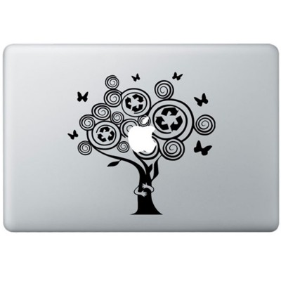 Apple sticker schwarz