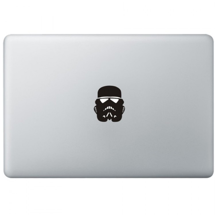 Stormtrooper Mask MacBook Decal Black Decals