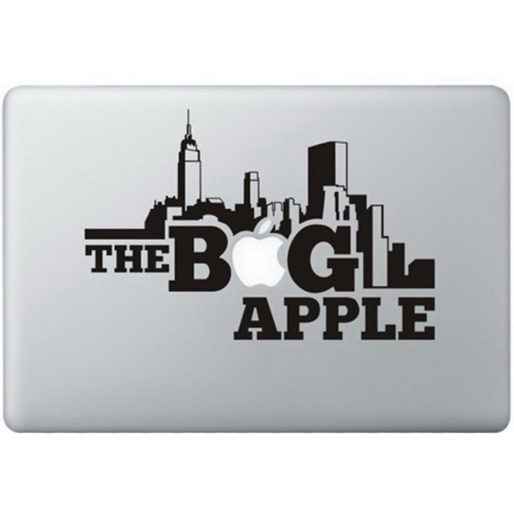 The Big Apple MacBook Decal Black Decals