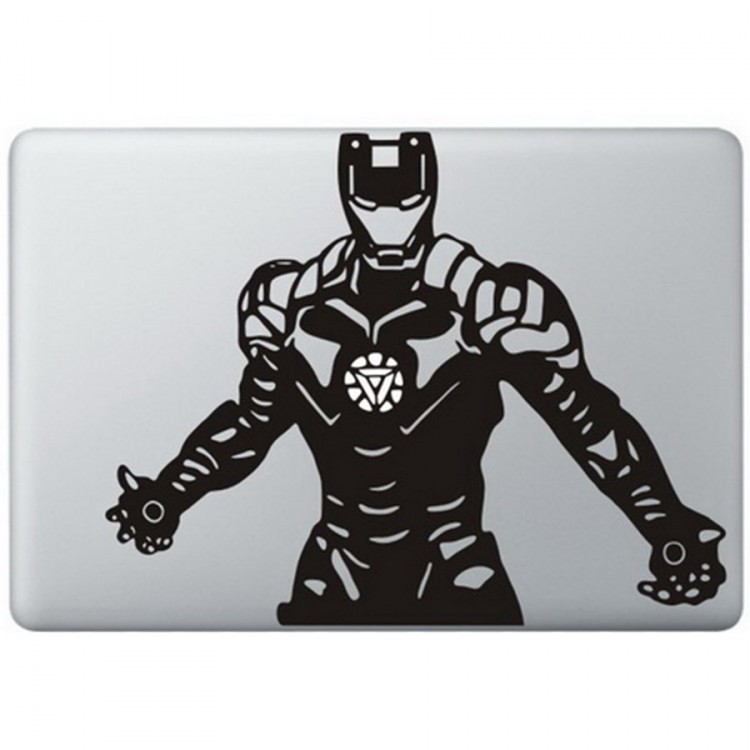 Iron Man (4) MacBook Decal Black Decals