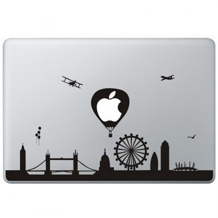 London Landmarks MacBook Decal Black Decals