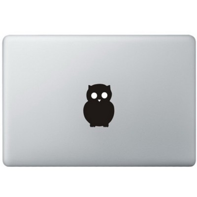 Owl Logo MacBook Decal Black Decals