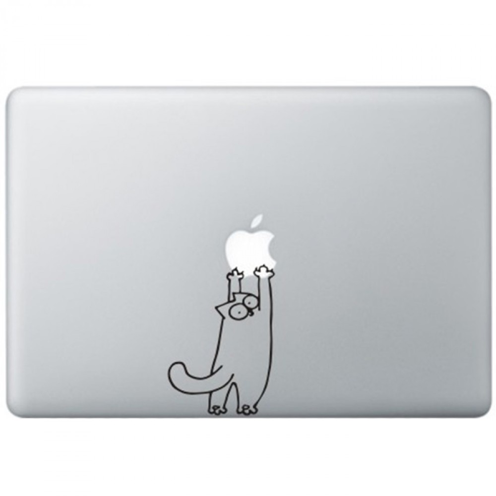 cat macbook sticker