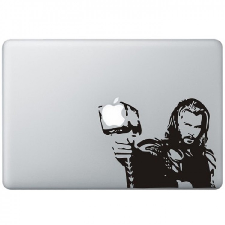 Thor MacBook Decal Black Decals