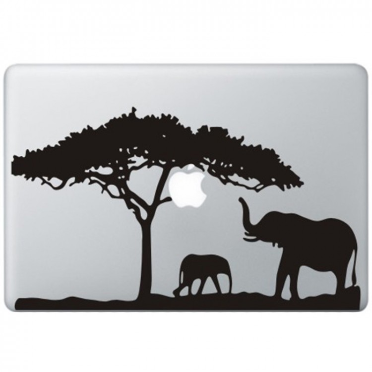 Africa MacBook Decal Black Decals