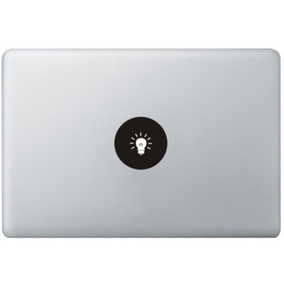 Lamp Logo MacBook Decal Black Decals