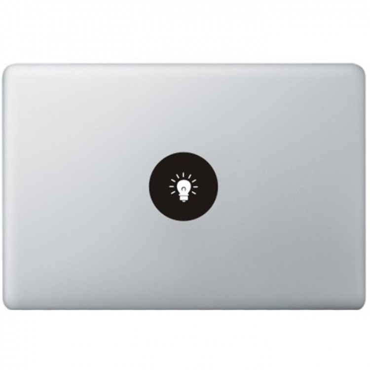 Lamp Logo MacBook Decal Black Decals