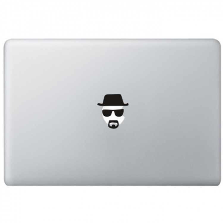 Breaking Bad Heisenberg MacBook Decal Black Decals