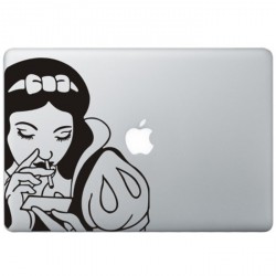 Naughty Snow White MacBook Decal
