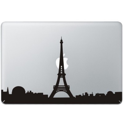 Paris Eiffel Tower MacBook Decal Black Decals