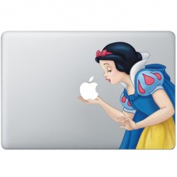 Snow White Colour (2) MacBook Decal