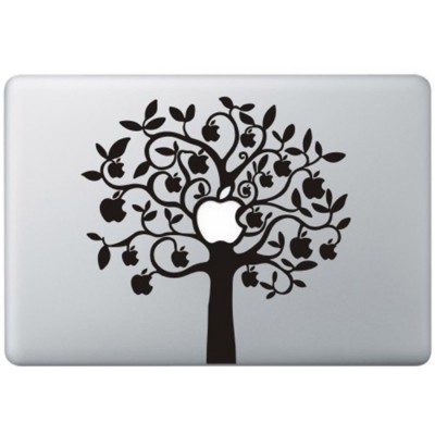 Apple Tree (2) MacBook Decal Black Decals