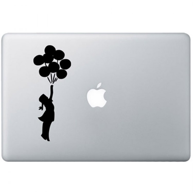 Banksy Ballon MacBook Decal Black Decals