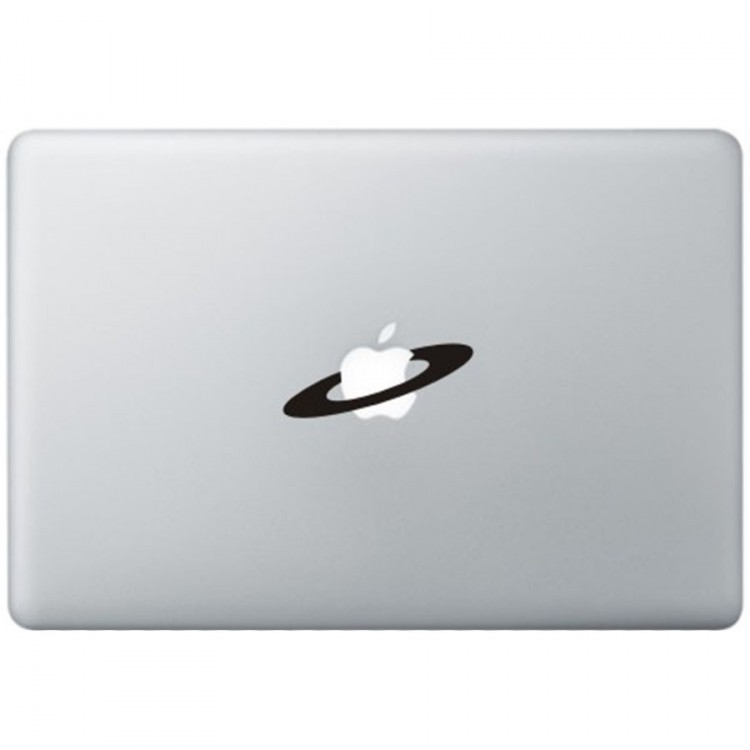 Apple Space MacBook Decal Black Decals
