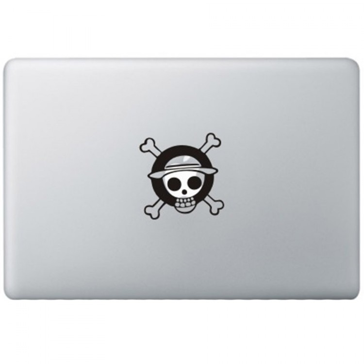 One Piece Monkey Logo MacBook Decal Black Decals