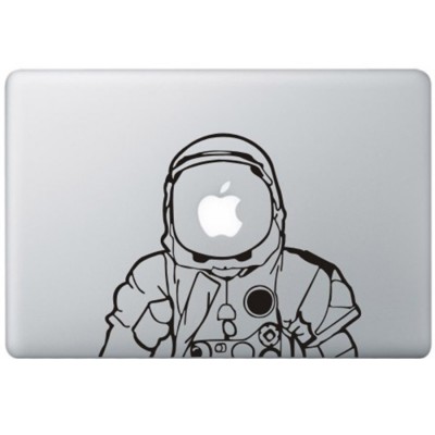 Astronaut MacBook Decal Black Decals