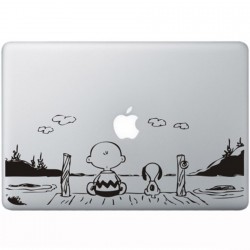 Snoopy en Charlie Brown MacBook Decal