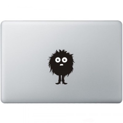 Fuzzy Guy Macbook Decal Black Decals