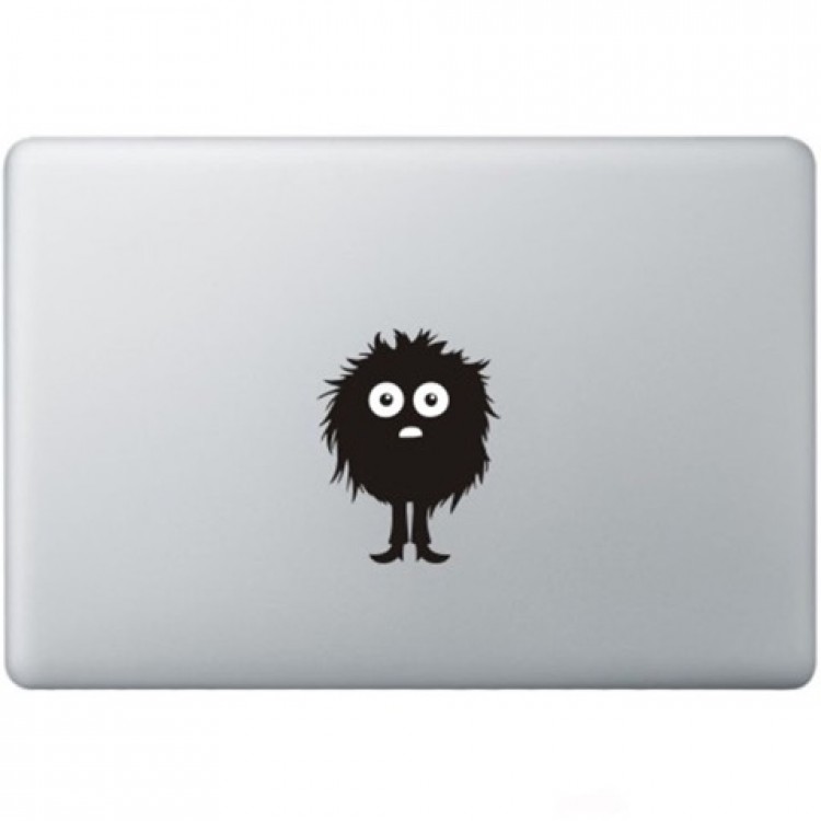 Fuzzy Guy Macbook Decal Black Decals