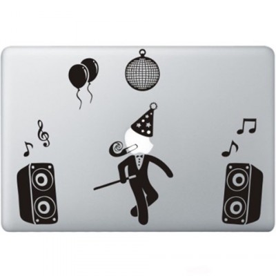 Party Guy Macbook Decal Black Decals