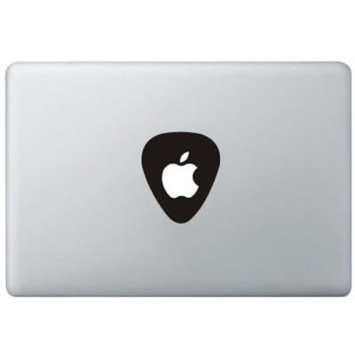 Guitar Pick Logo Macbook Sticker Black Decals